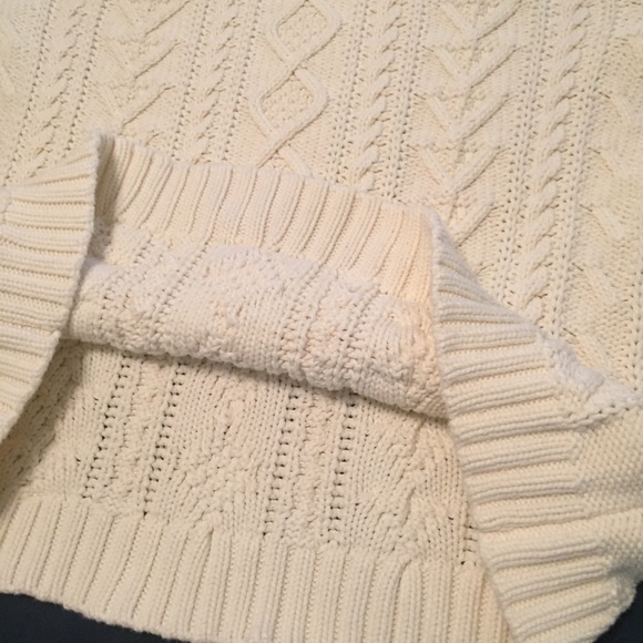 Chaps Cotton Sweater Cable Knit Sweater - Picture 6 of 7
